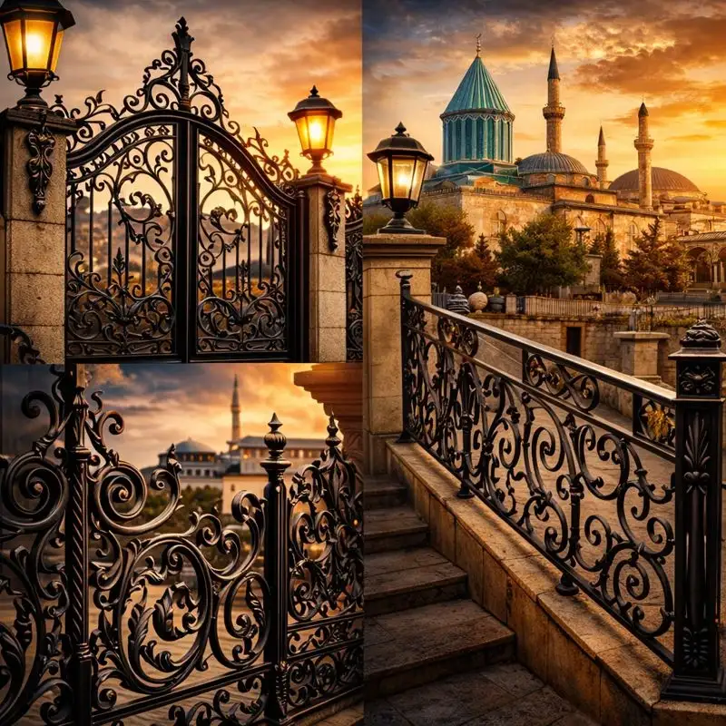 Konya ferforje kapı ve korkuluk modelleri